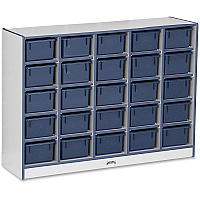 Rainbow Accents Rainbow Accents Cubbie-trays Storage Unit 25 Compartment(s) - 35.50" Height x 48" Width x 15" Depth - Laminated - Freckled Gray - Rubber - 1 Each (0426JCWW112)
