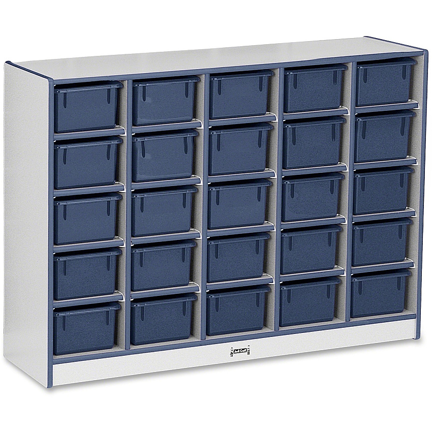 Rainbow Accents Rainbow Accents Cubbie-trays Storage Unit 25 Compartment(s) - 35.50" Height x 48" Width x 15" Depth - Laminated - Freckled Gray - Rubber - 1 Each (0426JCWW112)