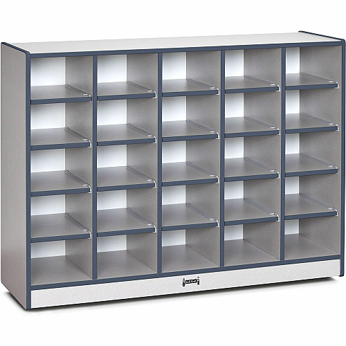 Rainbow Accents Rainbow Accents Toddler Single Storage 35.50" Height x 48" Width x 15" Depth - Laminated, Durable - Freckled Gray - Rubber - 1 Each (0425JCWW112)