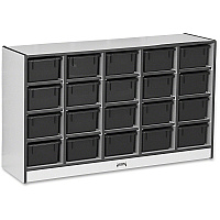 Rainbow Accents Rainbow Accents Cubbie-trays Storage Unit 29.50" Height x 48" Width x 15" Depth - Durable, Laminated - Freckled Gray - Rubber - 1 Each (0421JCWW180)