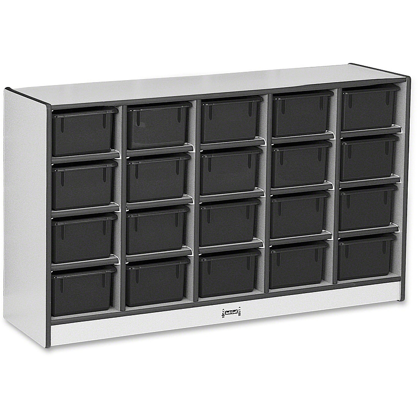 Rainbow Accents Rainbow Accents Cubbie-trays Storage Unit 29.50" Height x 48" Width x 15" Depth - Durable, Laminated - Freckled Gray - Rubber - 1 Each (0421JCWW180)