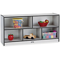 Rainbow Accents Rainbow Accents Toddler Single Storage 24.50" Height x 48" Width x 15" Depth - Durable, Laminated - Freckled Gray - Rubber - 1 Each (0324JCWW180)