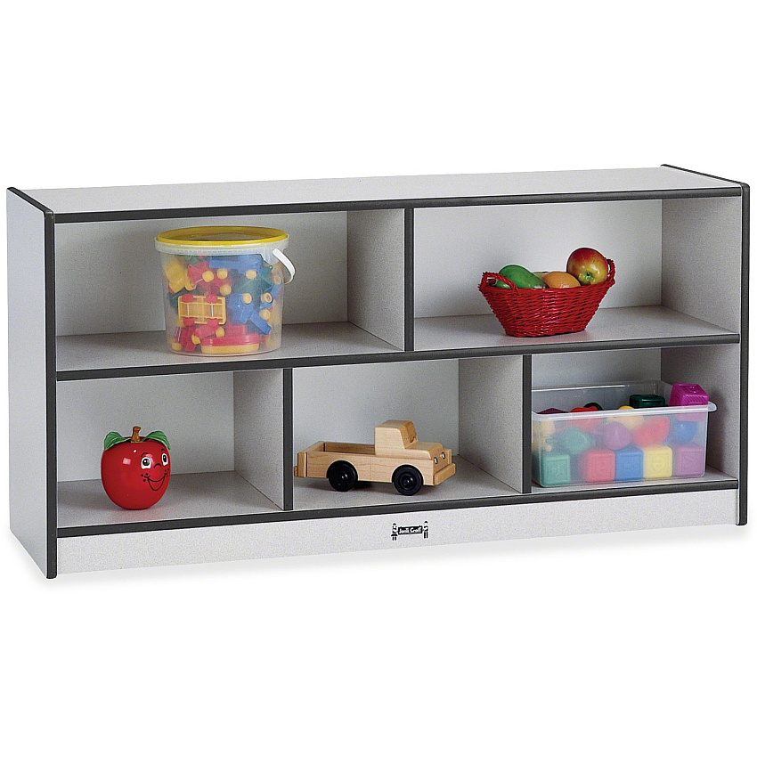 Rainbow Accents Rainbow Accents Toddler Single Storage 24.50" Height x 48" Width x 15" Depth - Durable, Laminated - Freckled Gray - Rubber - 1 Each (0324JCWW180)
