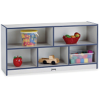 Rainbow Accents Rainbow Accents Toddler Single Storage 24.50" Height x 48" Width x 15" Depth - Laminated, Durable - Freckled Gray - Rubber - 1 Each (0324JCWW112)