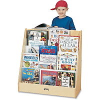 Jonti-Craft Rainbow Accents Birch Flushback Pick-a-Book Stand 5 Compartment(s) - Compartment Size : 1