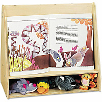 Jonti-Craft Pick-a-Book Stand 4 Shelf(ves) - 27.50" Height x 30" Width x 16.50" Depth - Rounded Edge, Kick Plate, Durable, Wipeable, Wear Resistant, Tear Resistant - Birch - 1 Each (3508JC)