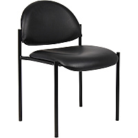 Boss Diamond Stacking Chair Black - Fabric - 1 Each (B9505CS)