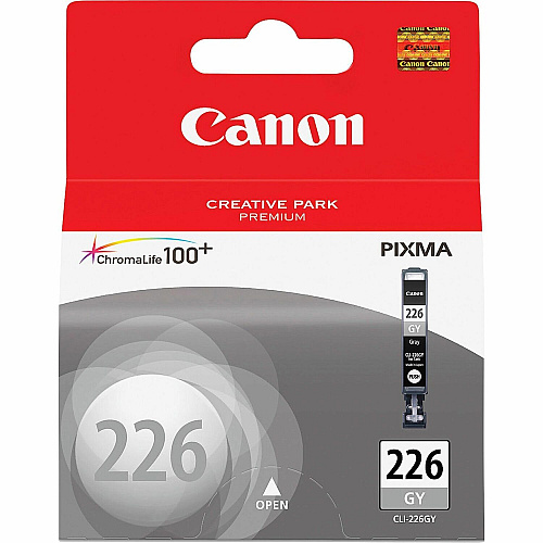 Canon CLI-226GY Original Inkjet Ink Cartridge - Gray - 1 Each