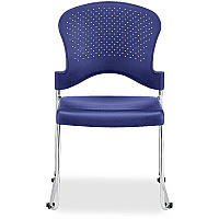 Eurotech Aire Stacking Chair Blue Seat Color - 4 / Carton (S3000BLUE)