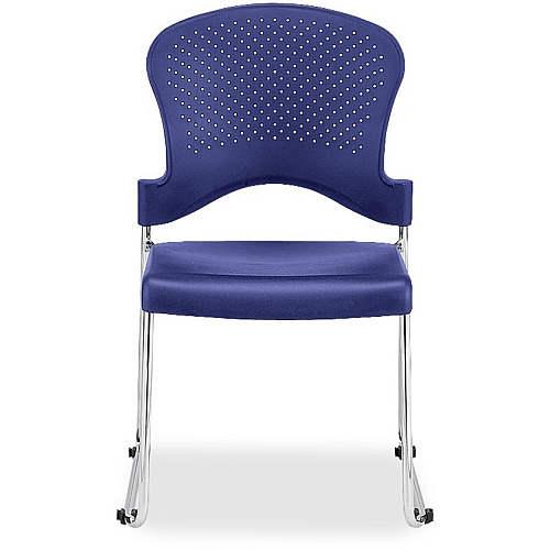 Eurotech Aire Stacking Chair Blue Seat Color - 4 / Carton (S3000BLUE)
