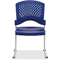 Eurotech Aire Stacking Chair Blue Seat Color - 4 / Carton (S4000BLUE)