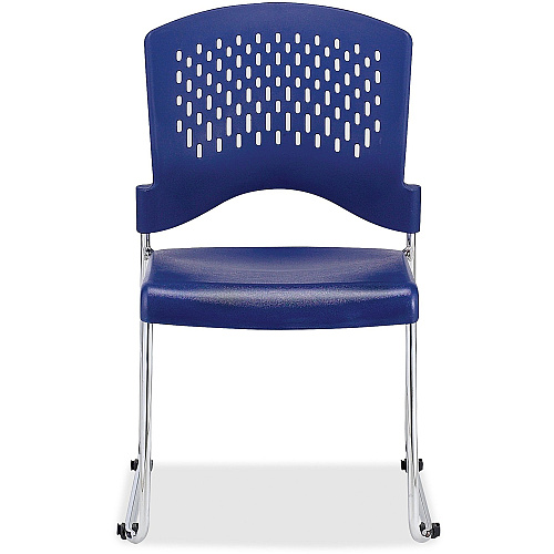Eurotech Aire Stacking Chair Blue Seat Color - 4 / Carton (S4000BLUE)
