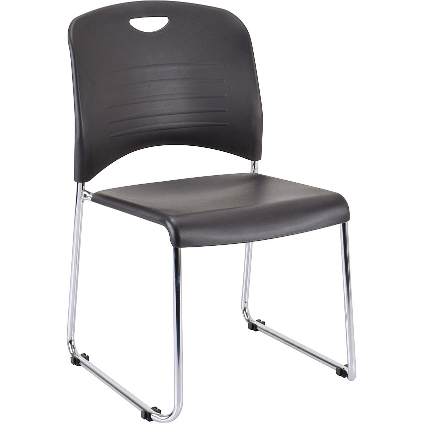 Eurotech Aire Stacking Chair Black Seat Color - 4 / Carton (S5000BLACK)