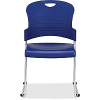 Eurotech Aire Stacking Chair Blue Seat Color - 4 / Carton (S5000BLUE)