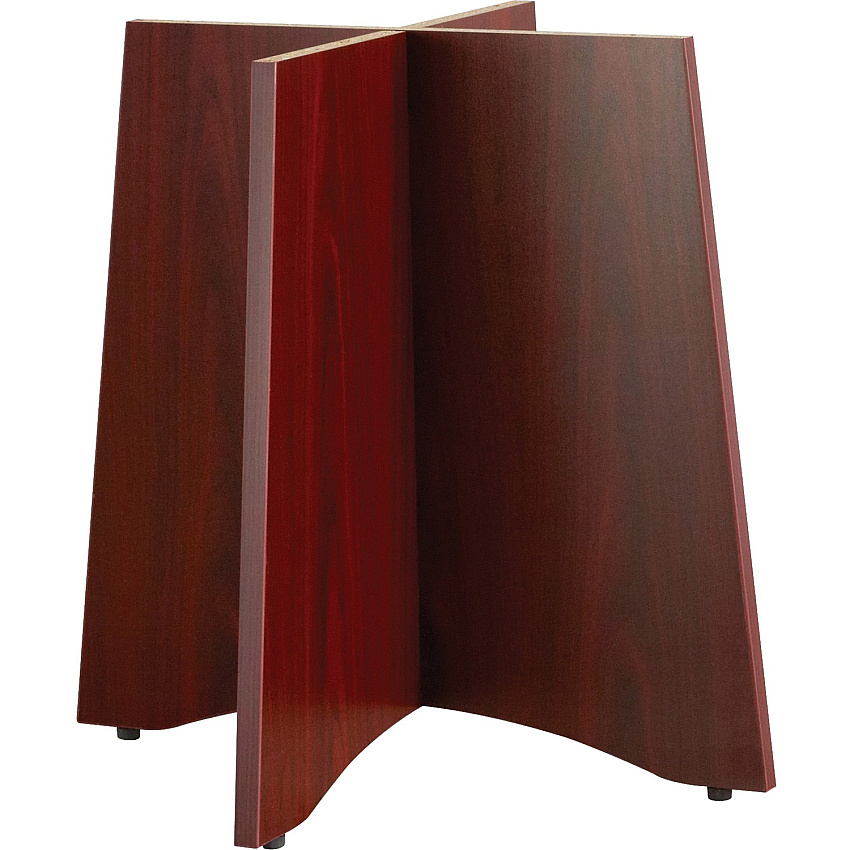Lorell Essentials Round Conference Table Base 29" Height x 29.5" Width x 29.5" Depth - Material: Wood - Finish: Laminate, Mahogany - Leveling Glide (LLR69401)