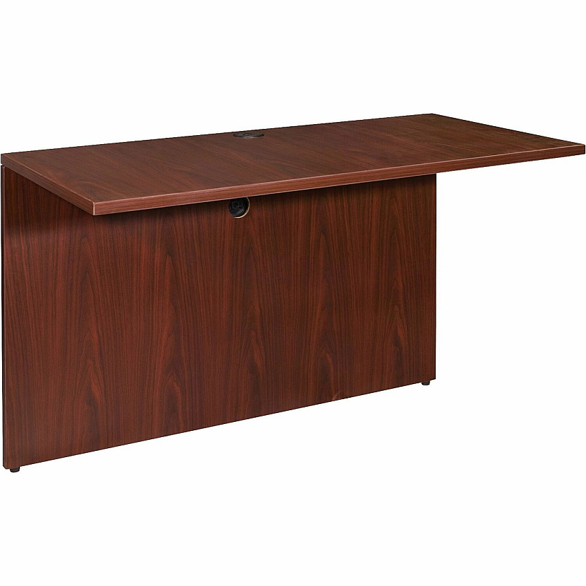 Lorell Essentials Series Bridge 29.5" Height x 47.3" Width x 23.6" Depth x 1" Thickness - Finish: Laminate, Mahogany - Grommet, Modesty Panel, Durable (LLR69390)
