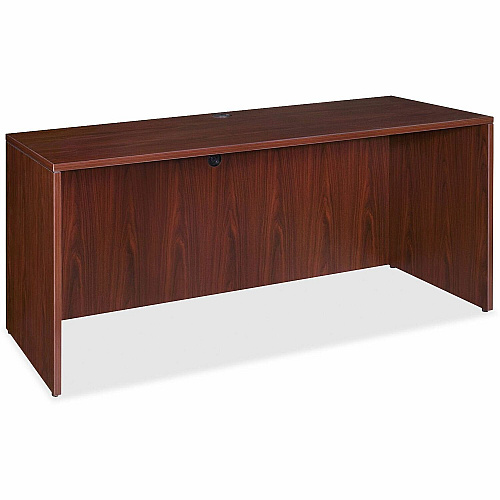 Lorell Essentials Series Credenza Shell 29.5" Height x 66.1" Width x 23.6" Depth x 1" Thickness - Finish: Laminate, Mahogany - Grommet, Durable, Adjustable Feet (LLR69377)