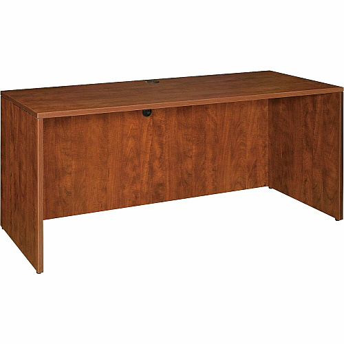 Lorell Essentials Series Credenza Shell 29.5" Height x 66.1" Width x 23.6" Depth - Finish: Cherry, Laminate - Grommet (LLR69413)