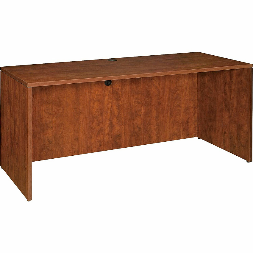 Lorell Essentials Series Credenza Shell 29.5" Height x 70.9" Width x 23.6" Depth - Finish: Cherry, Laminate - Grommet (LLR69412)