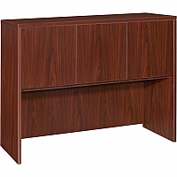 Lorell Essentials Series Stack-on Hutch with Doors 36