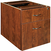 Lorell Essentials Series Box/File Hanging File Cabinet 18.9" Height x 15.5" Width x 21.9" Depth - 2 x Box, File Drawer(s) - Double Pedestal - Finish: Cherry, Laminate (LLR69432)