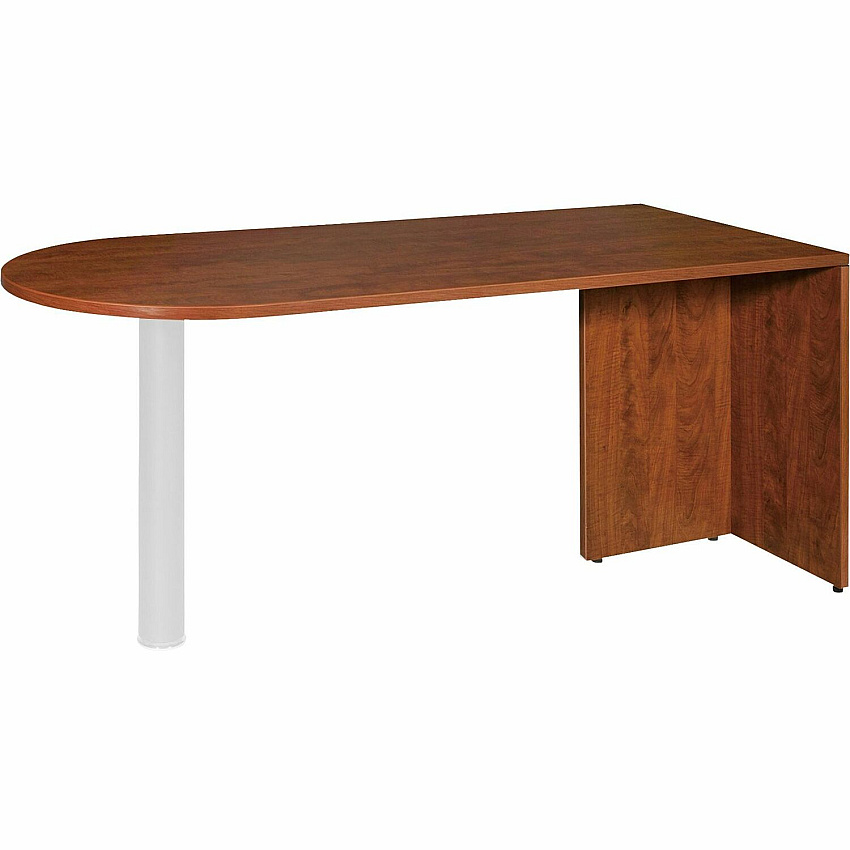 Lorell Essentials Peninsula Desk Box 1/2 29.5" Height x 30" Width x 66" Depth - Finish: Cherry, Laminate (LLR69415)