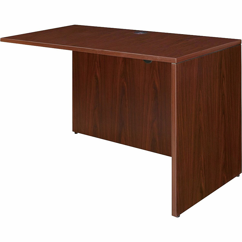 Lorell Essentials Series Return Shell 29.5" Height x 35.6" Width x 23.6" Depth x 1" Thickness - Finish: Laminate, Mahogany - Modesty Panel, Grommet, Durable, Adjustable Feet (LLR69389)