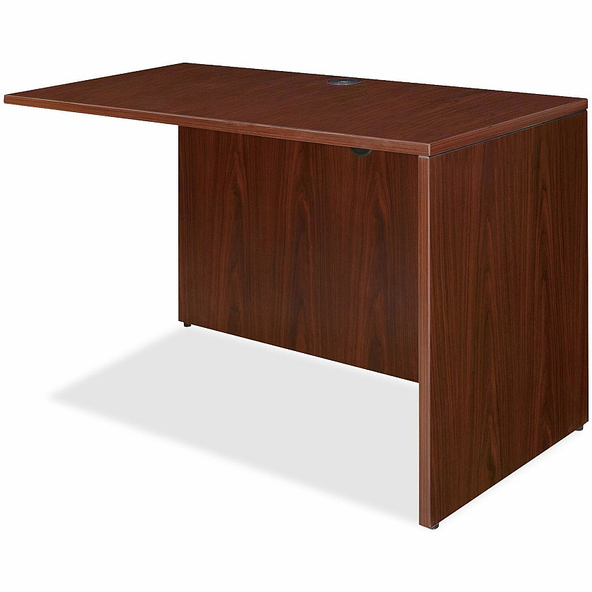 Lorell Essentials Series Return Shell 29.5" Height x 47.3" Width x 23.6" Depth x 1" Thickness - Finish: Laminate, Mahogany - Grommet, Modesty Panel, Adjustable Feet, Durable (LLR69387)