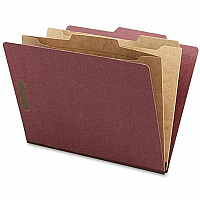 Nature Saver 2/5 Tab Cut Letter Recycled Classification Folder 8 1/2