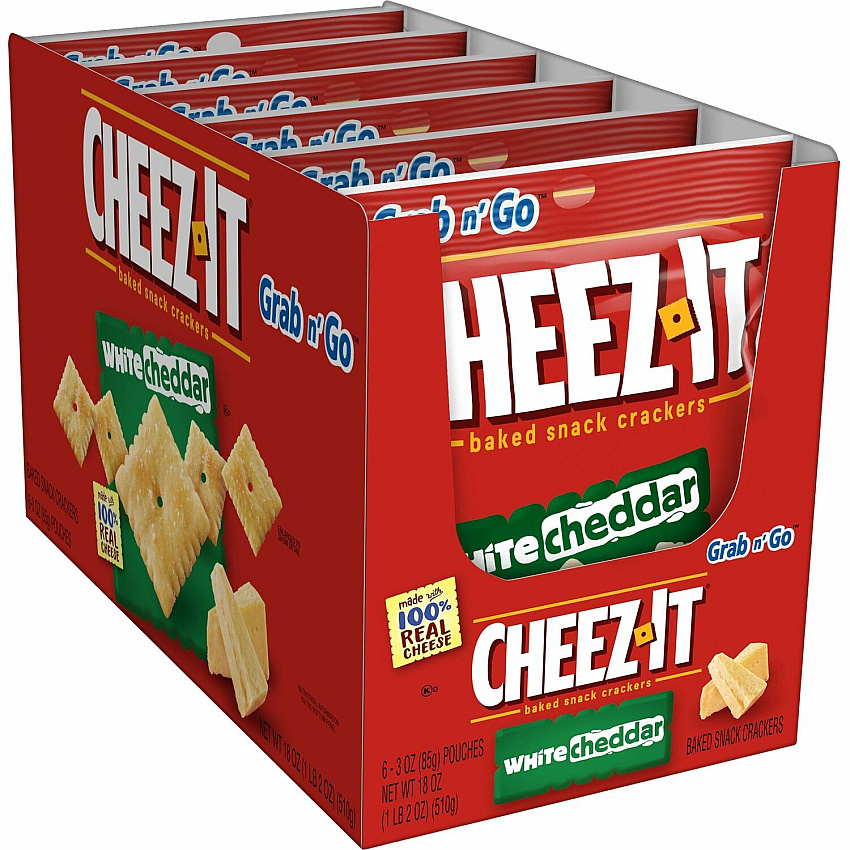 Cheez-It&reg White Cheddar Crackers White Cheddar - 15 oz - 6 / Box (31533)