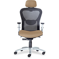 9 to 5 Seating Strata 1580 High Back Executive Chair Champagne Seat Color - Polyester Seat Material - 5-star Base - 1 Each (1580Y2A8S111)