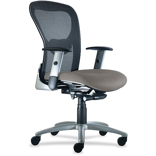 9 to 5 Seating Strata 1560 Mid Back Management Chair Lead Seat Color - Polyester Seat Material - 5-star Base - 1 Each (1560Y2A8S113)