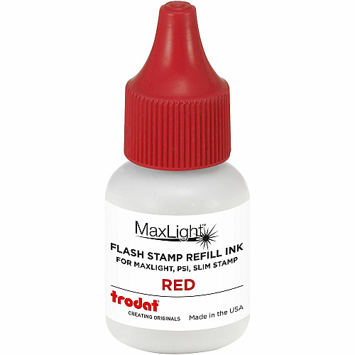 Stamp-Ever Pre-inked Stamp Ink Refill Red Ink - 0.24 fl oz - Red - Plastic - 1 Each (5028)