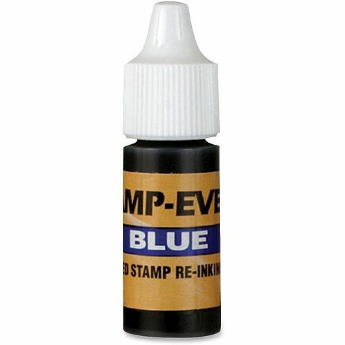Stamp-Ever Pre-inked Stamp Ink Refill Blue Ink - 0.24 fl oz - Blue - Plastic - 1 Each (5029)