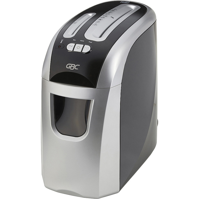 GBC EX12-05 Super Cross-Cut Shredder Non-continuous Shredder - Super Cross Cut - 12 Per Pass - for shredding Paper, Paper Clip, Staples, Credit Card, DVD, CD, Junk Mail - 0.156" x 1.500" Shred Size - P-4 - 10 ft/min - 9" Throat - 20 Minute Run T (1757390)