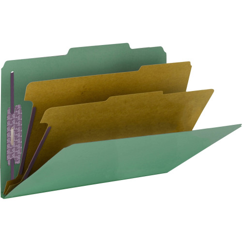 Smead Press Guard Classification Folders with SafeSHIELD Coated Fastener Technology (19201)