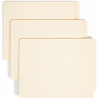 Smead Straight Tab Cut Letter Recycled Fastener Folder 8 1/2" x 11" - 3/4" Expansion - 2 x 2S Fastener(s) - 2" for Folder - 11 pt. - 2 Plys - Manila - Reinforced Tab - 10% Recycled - 50 / Box (34117)