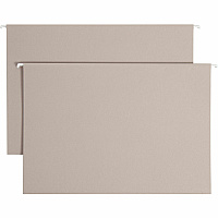 Smead TUFF Legal Recycled Hanging Folder 8 1/2" x 14" - 2" Expansion - Top Tab Location - 14 pt. - Steel Gray - Tear Resistant - 10% Recycled - 18 / Box (64340)