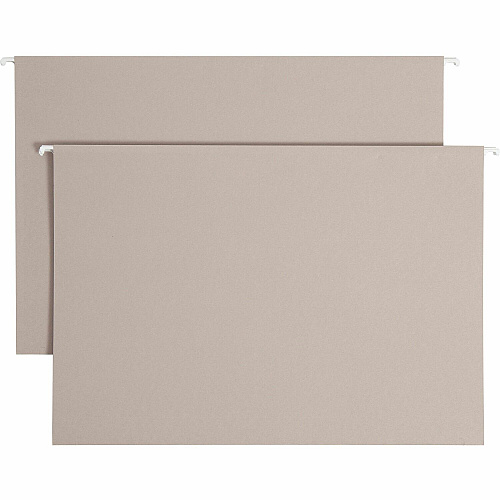 Smead TUFF Legal Recycled Hanging Folder 8 1/2" x 14" - 2" Expansion - Top Tab Location - 14 pt. - Steel Gray - Tear Resistant - 10% Recycled - 18 / Box (64340)