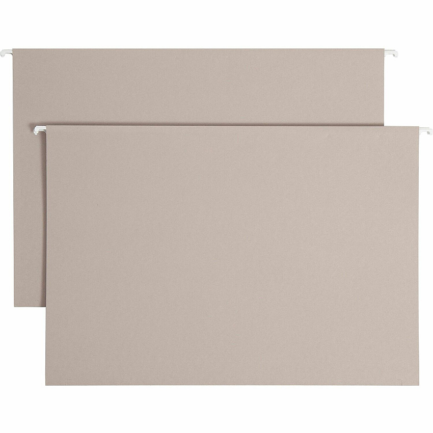 Smead TUFF Legal Recycled Hanging Folder 8 1/2" x 14" - 2" Expansion - Top Tab Location - 14 pt. - Steel Gray - Tear Resistant - 10% Recycled - 18 / Box (64340)
