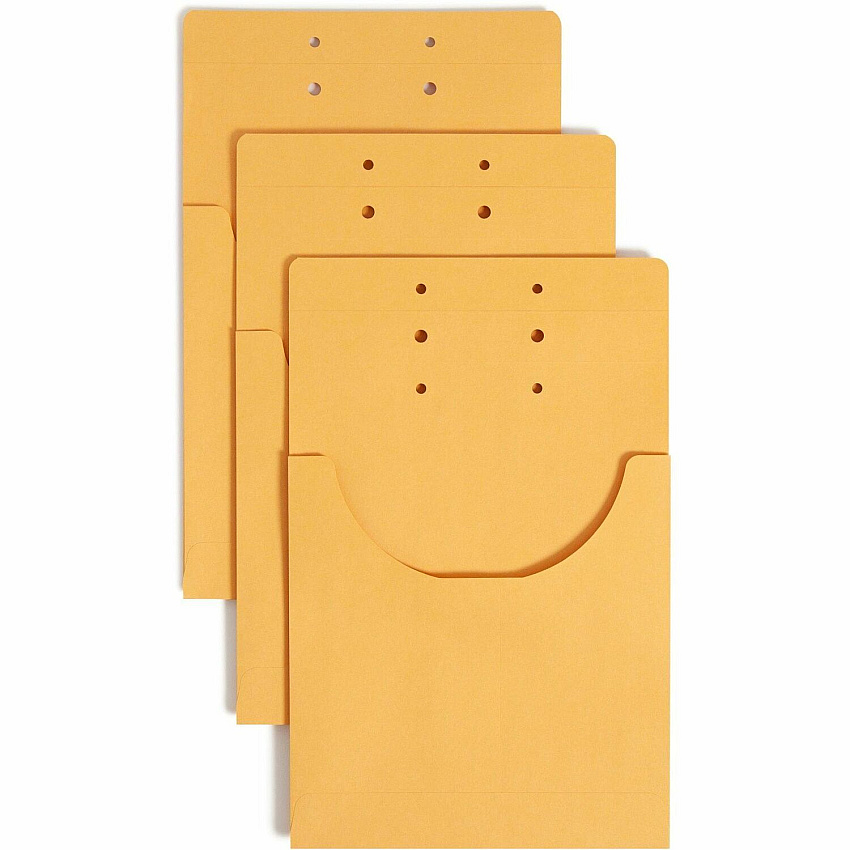 Smead Letter, Legal File Jacket 8 1/2" x 14" - 3/4" Expansion - 1 Pocket(s) - 7.5 pt. - Kraft - Pre-punched - 100 / Carton (68196)