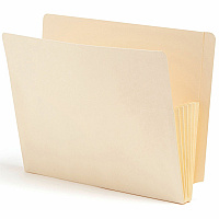 Smead Letter Recycled File Pocket 8 1/2" x 11" - 5 1/4" Expansion - 2 Plys - Manila - Reinforced Tab - 10% Recycled - 10 / Box (75175)