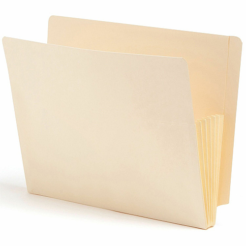 Smead Letter Recycled File Pocket 8 1/2" x 11" - 5 1/4" Expansion - 2 Plys - Manila - Reinforced Tab - 10% Recycled - 10 / Box (75175)