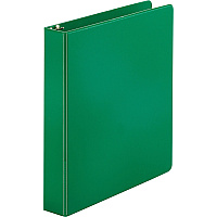 Business Source Basic Round Ring Binder 1 1/2" Binder Capacity - Letter - 8 1/2" x 11" Sheet Size - 250 Sheet Capacity - 3 x Round Ring Fastener(s) - Chipboard, Polypropylene - Green - Open and Closed Triggers, Sturdy, Exposed Rivet - 1 Each (BSN28557)