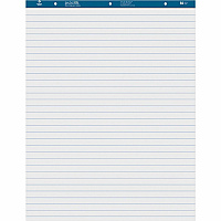 Business Source Standard Ruled Easel Pad 50 Sheets - 15 lb Basis Weight - 27