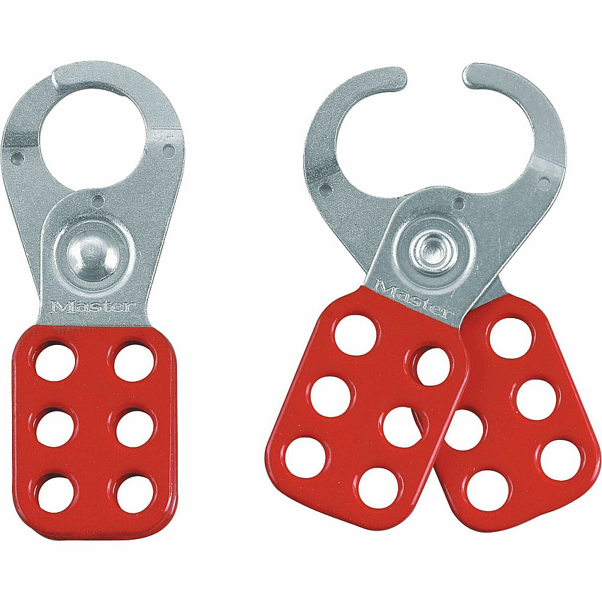 Master Lock Steel Lockout Safety Hasps 6 Lock Support - Red (420)