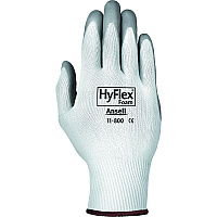 Ansell HyFlex Health Hyflex Gloves X-Large Size - White, Gray - Abrasion Resistant - For Healthcare Working - 2 / Pair (1180010)