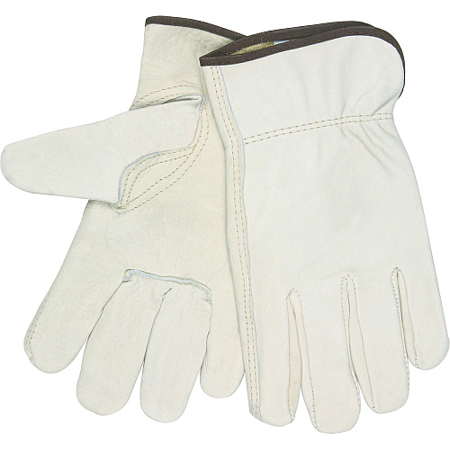 MCR Safety Leather Driver Gloves X-Large Size - Beige - 2 / Pair (3211XL)