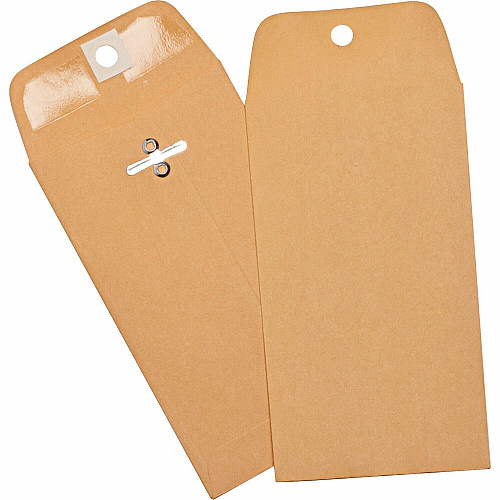 Business Source Heavy Duty Clasp Envelope Clasp - 3 3/8" Width x 6" Length - 28 lb - Clasp - Brown Kraft - Kraft - 100 / Box (BSN36669)