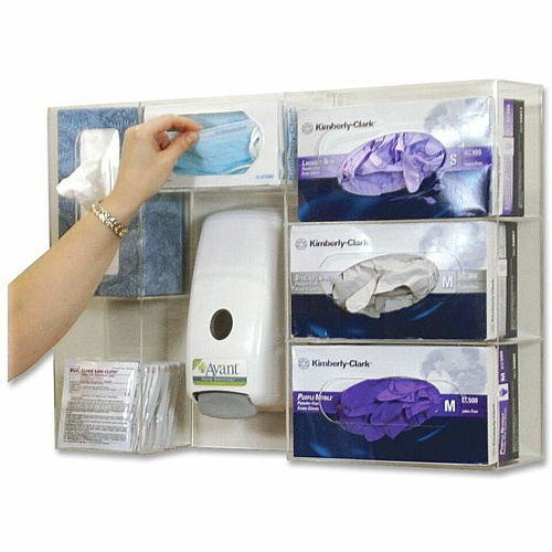 Cottage Deluxe Professional Protection Station 16.68" Height x 23.75" Width x 4.75" Depth - Clear - Acrylic - 1 Each (CPPS061001)